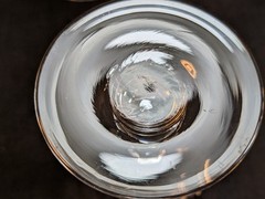 Antique Cut Glass Hollow Stem Crystal Champagne coupes Tulip Shape