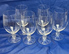 Set of 12 Rondelle (Plain Bowl, No Trim)by GORHAM CRYSTAL (Very Rare)