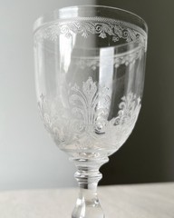 Antique Wine Glass Stemware Vintage Russian Imperial Factory