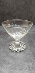 Set 6 Anchor Hocking Berwick Boopie Ball Laurel Leaf Sherbet Champagne Barware