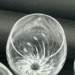 Fleurie Nachtmann Crystal Tulip Beer Glasses 6.75” W Germany Near MINT Set of 6