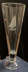 Set Of 4 Royal Copenhagen Nautical Pilsner Glasses With Schooner Design In Box