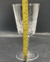 One Waterford Crystal Lismore Water Wine Goblet Glass Replacement 6 7/8″