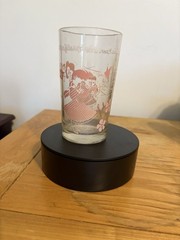 Wizard of Oz Dorothy Decorated Clear Glass Tumbler with Pink Graphics