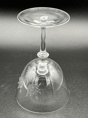 Vintage Drinking Glass Royale Moselle Rose Cut Crystal Water Replacement
