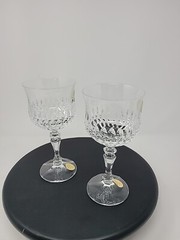 TWO Vintage Cristallerie Zwiesel German Echt Bleikristall Crystal Glasses