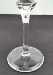 3 Cristal D’Arques Durand Paris France DAMANTIS Clear Optic 8″ Wine Glass