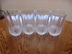 Longchamp 10 Oz Flat Tumbler Tumbler Cristal D’Arques – Set of 4