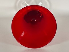 Lenox Holiday Gems Ruby Martini Glass Long Stem 8.75″ Red Crystal Replacement