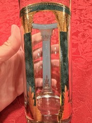 Vintage Culver Roman Corinthian 22k Gold Highball Glasses Set Of 6 MCM signed