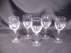 Corcoran Teardrop Clear Wine Glasses Set of 5