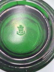 Set Of 6 Vintage Anchor Hocking Georgian Forest Green 8oz Drinking Glasses
