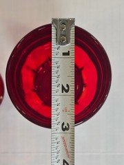 Rare Vintage Dalzell Viking Arlington Ruby Flat. Tumblers Set of Two Excellent