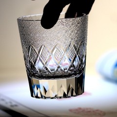 Luxury Crystal Whisky Glass Tumbler Hand Engraved Pattarn 240ml Best Gift