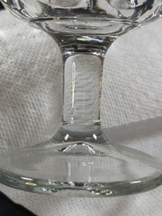 Set Of 4 Libbey 5212 Hoffman House Thick Glass Thumbprint Goblet 12 oz. 6.25”