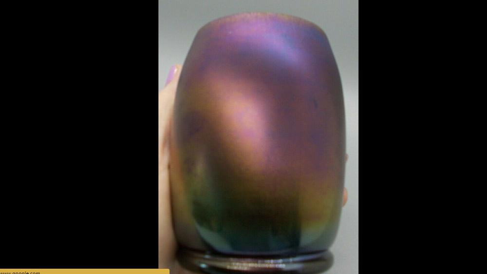 Antique Fenton Art Glass Purple Stretch Carnival Tumbler Limited for Levay