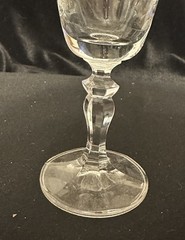 Set of 4 Vintage Ingrid Bohemia Czechoslovakia Crystal Flute Glasses