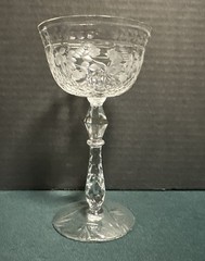 4 Vintage Rock Sharpe MARINA Crystal Tall Champagne Sherbet Glasses Coupes EUC