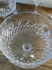 6 Cristal D’Arques Longchamp Champagne Coupe Glass Stemware Lead Crystal France