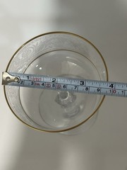 Fostoria Renaissance Wine Goblet Gold Trim Replacement Floral Design Wine Glass