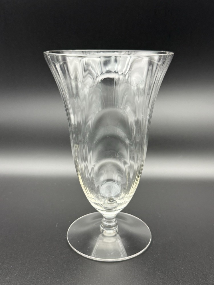 Cambridge Glass Caprice Crystal Clear Footed Ice Tea Tumbler Stem 12 oz