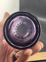 Amethyst Eye Winker Flat Tumbler Glass 5.5” Set Of 2 Read*