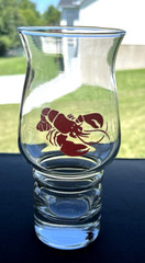 Red Lobster Collectible Hurricane Drinking Glass 6 3/4″ Tall, Set of 2
