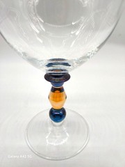 Mikasa Festive Kensington Margarita/Dessert Red Green Glass