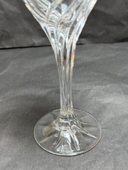 Set of 3 Vintage Lenox Debut Gold Crystal Wine Goblets Signed 7 3/8 in.
