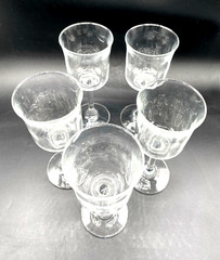 Anchor Hocking Wine Glasses Moments Vintage 5.5 ozs Set of 5