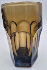 MCM Imperial Old Williamsburg Ohio Smokey Brown MCM Glassware lot of 4 vintage