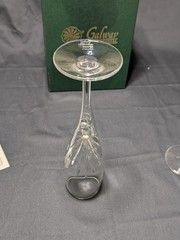 Galway Irish Crystal 2 Millennium Champagne Flutes Glasses With Box MINT