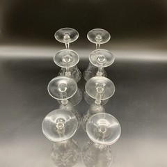 Glastonbury Lotus Vesta Clear 10pc Set: 8 Goblets & 2 Champagne Coupes
