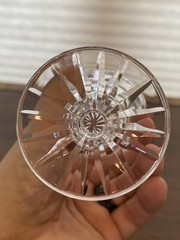 STUNNING SET(8) VTG WATERFORD Crystal ASHLING White Wine Glasses SIGNED 5.5″H