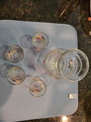 corelle coordinates glass set 4 set with juice decanter 80