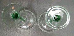 Cristal D’Arque Sombrero Green-Stem Southwestern Adobe Design Margarita Glass
