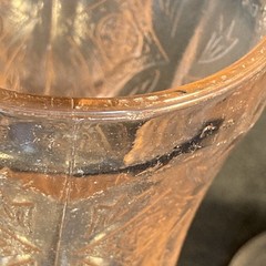 Indiana Glass Recollection Madrid Pink Water Goblet Depression Fair to Good