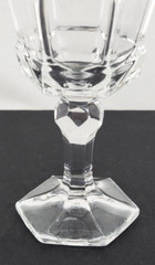 Fostoria Virginia Clear 6 Crystal Wine Goblets Glasses 6″ H 5 oz NEW OLD STOCK