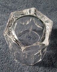 4 WHISKEY GLASSES Vintage NACHTMANN Alexandra Double OLD FASHIONED Heavy 4″Tall