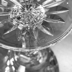 Royal Brierley Wine Glass Gainsborough Vertical Criss Cross Design England 5 3/8
