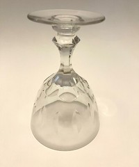 VTG Tiffin Crystal Mt. Vernon 5.8” Footed Water Glass Goblet Set Of 4 EUC