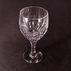 ATLANTIS AZORES WATER GLASSES, Cut Lead Crystal, 6 5/8″, 8 oz, PORTUGAL, 4PCS