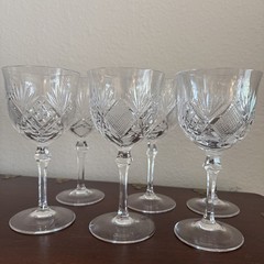 Josair Marquise Crystal Water Goblet Set Of 6
