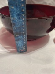 Vintage Royal Ruby Punch Bowl Set bowl and six cups