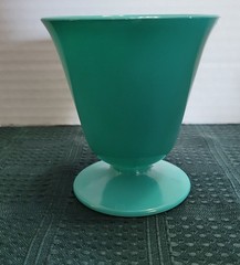 6 Hazel Atlas OVIDE PLATONITE 6 OZ FTD TUMBLERS / SHERBETS 3 Colors
