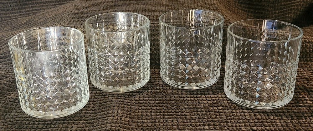 Set of 4 IKEA FRASERA Whiskey / Old Fashioned / Rocks Glasses 10oz 3.25″