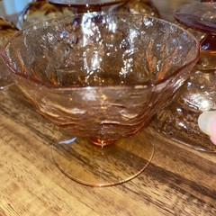 8 Vintage 1960s Mid Century Morgantown Seneca Driftwood Amber Sherbet Glasses