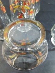 VTG Hall Autumn Leaf gold trimmed tumblers (set of 6) VGC