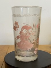 Wizard of Oz Dorothy Decorated Clear Glass Tumbler with Pink Graphics