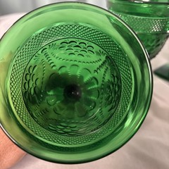 LG Wright Moon & Star Cordial Glass Green 4 Avail. selling as a set
